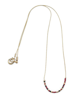 Texas Tech Red Raiders Morse Code Necklace – Gold on model