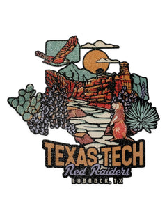 Texas Tech Red Raiders Nature Scene Decal – Front view