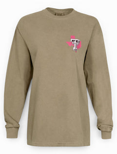 Texas Tech Red Raiders No Problem Llama Long Sleeve Shirt – Back view