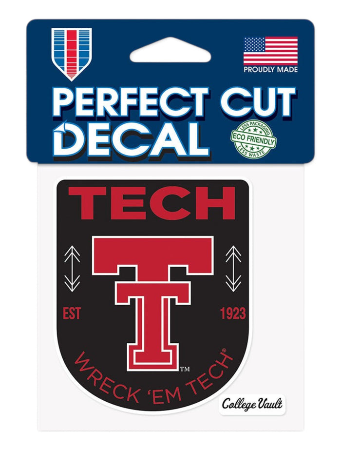 Texas Tech Red Raiders "Patch" Perfect Cut Decal – Front view