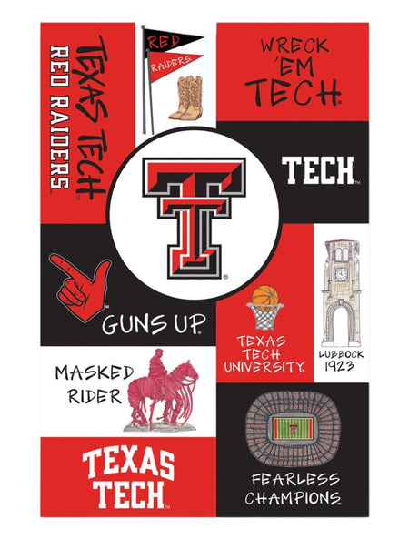 Texas Tech Red Raiders "Patchwork" Garden Flag – Front view