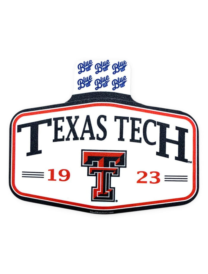 Texas Tech Red Raiders "Phosphorus" Decal – Front view