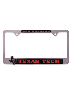 Texas Tech Red Raiders Pride License Plate Frame – Front view