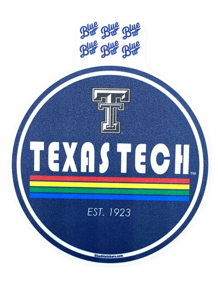 Texas Tech Red Raiders "Prismatic" Decal – Front view