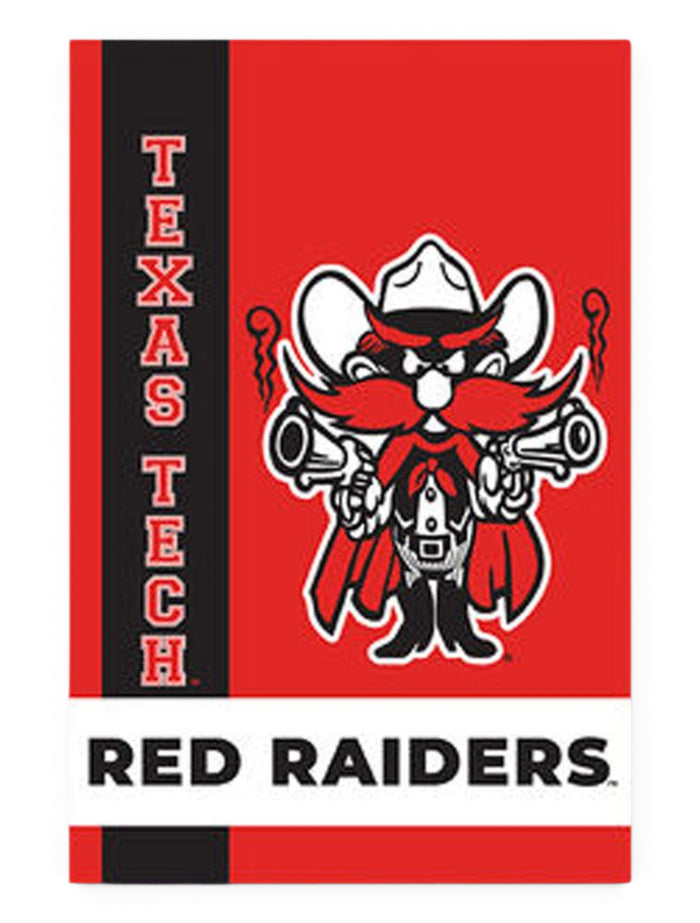 Texas Tech Red Raiders "Raider Red"  12"x 18" Garden Flag – Front view