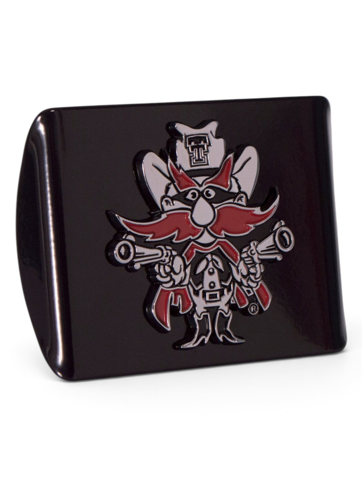 Texas Tech Red Raiders Raider Red Black Hitch Cover – Detail