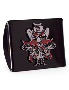 Texas Tech Red Raiders Raider Red Black Hitch Cover – Detail