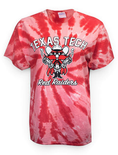 Texas Tech Red Raiders Raider Red Tie Dye T-Shirt – Detail