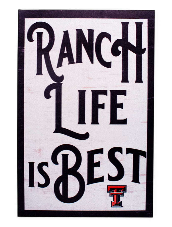 Texas Tech Red Raiders "Ranch Life" with Double T Wall Decor – Front view