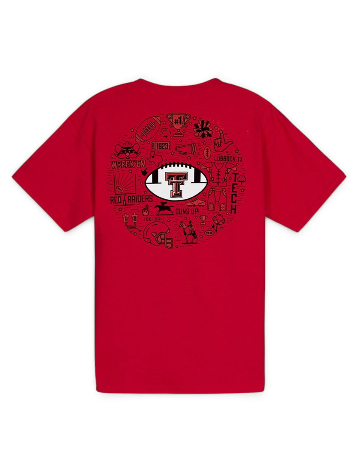 Texas Tech Red Raiders "Record Breaker" YOUTH T-Shirt – Front view