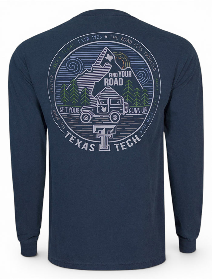 Texas Tech Red Raiders "Road Less Traveled" Long Sleeve T-Shirt – Front view