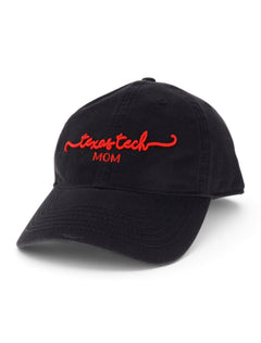 Texas Tech Red Raiders Script Mom Adjustable Cap – Front view