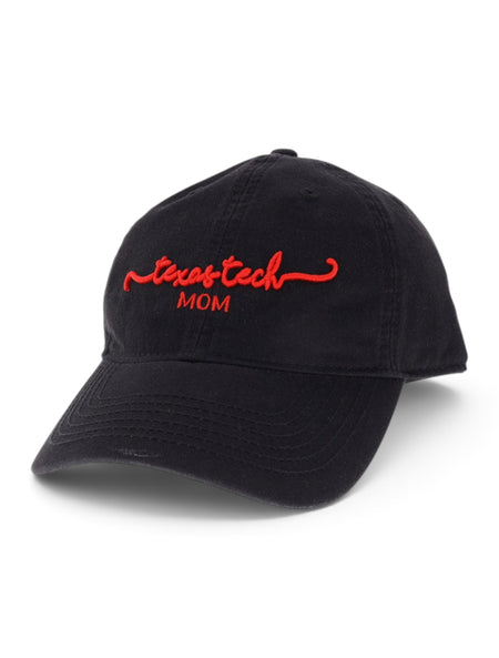 Texas Tech Red Raiders Script Mom Adjustable Cap – Front view