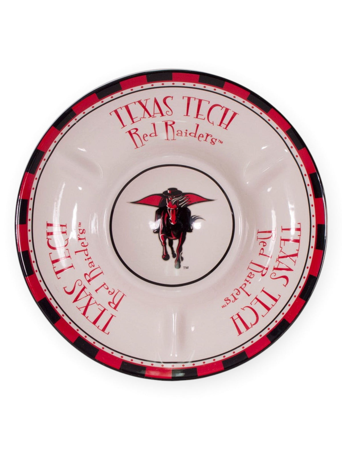 Texas Tech Red Raiders Sectional Veggie Platter – Front view