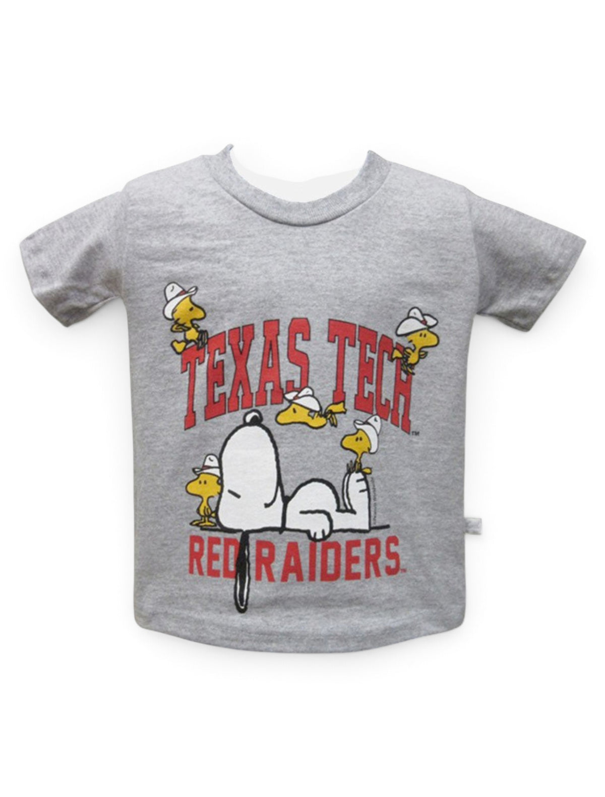 Texas Tech Red Raiders Snoopy and Woodstock TODDLER T-shirt – Front view