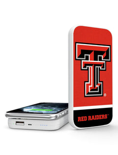 Texas Tech Red Raiders "Solid" Portable Wireless Charger – Front view