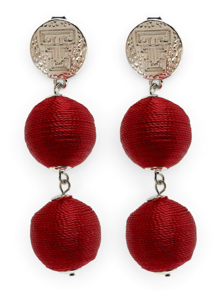 Texas Tech Red Raiders Sonata Earrings – Front view
