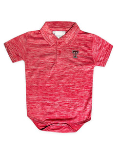 Texas Tech Red Raiders "Spacedye Golf Creeper" INFANT Onesie – Black detail