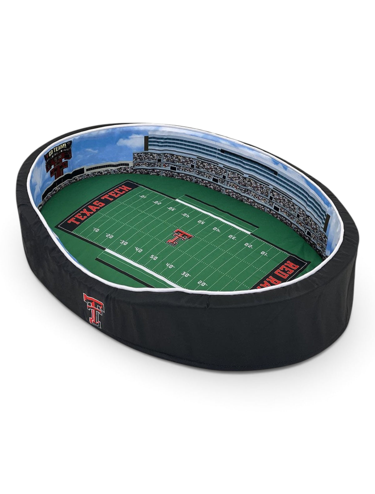 Texas Tech Red Raiders Stadium Dog Bed – Front view