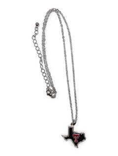 Texas Tech Red Raiders "State of Mine" Necklace – Front view