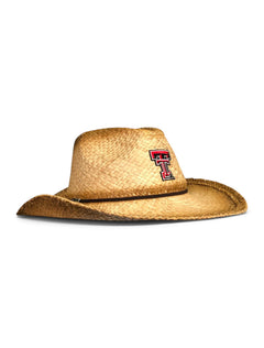 Texas Tech Red Raiders Straw Cowboy Hat – Back view