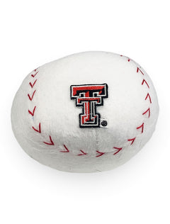 Texas Tech Red Raiders Stuffed Baseball with Double T – Front view