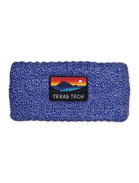 Texas Tech Red Raiders "Sunset" Blue Knit Headband – Front view
