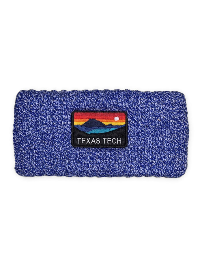 Texas Tech Red Raiders "Sunset" Blue Knit Headband – Front view