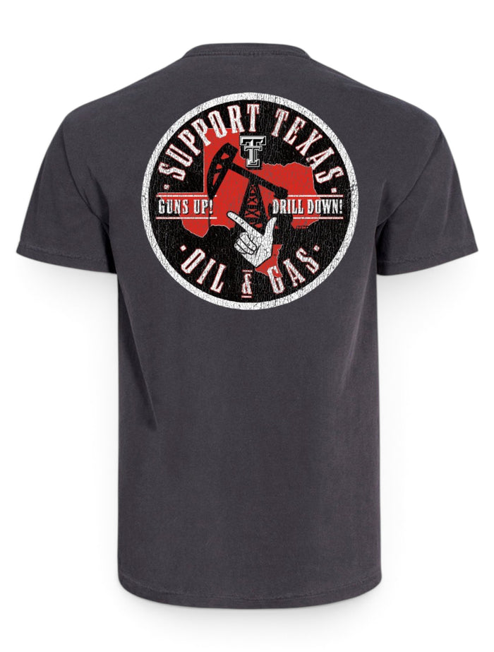 Texas Tech Red Raiders Support West Texas Oil and Gas T-Shirt – Front view