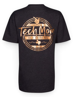 Texas Tech Red Raiders "Tech Mom" Rose Gold Foil T-Shirt – Front view