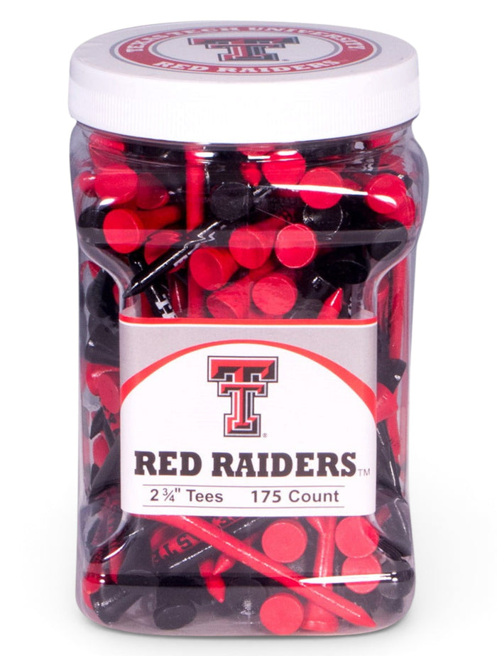 Texas Tech Red Raiders Tee 175 Count Jar – Front view