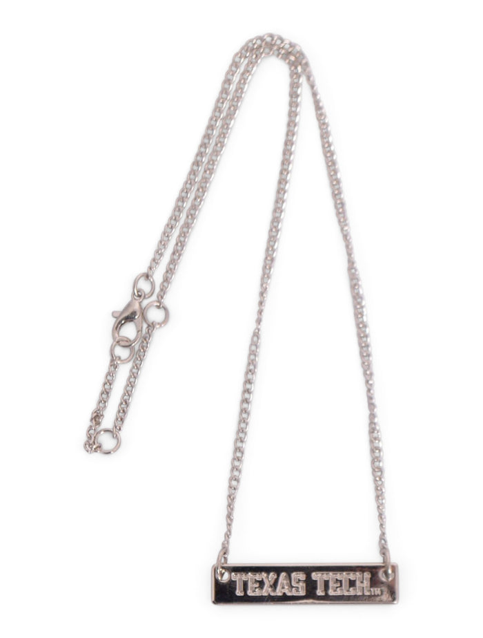 Texas Tech Red Raiders Texas Tech Bar Necklace – Front view