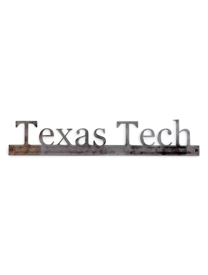 Texas Tech Red Raiders Texas Tech Bar Wall Metal Decor – Front view