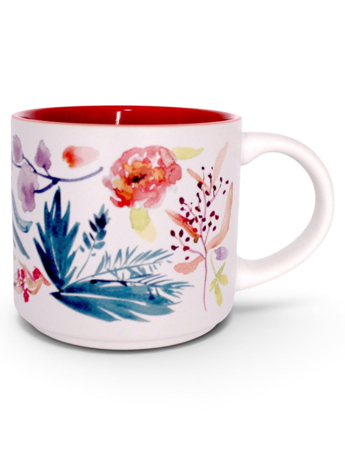 Texas Tech Red Raiders Texas Tech Floral Watercolor Mom Matte Coffee Mug – Back view