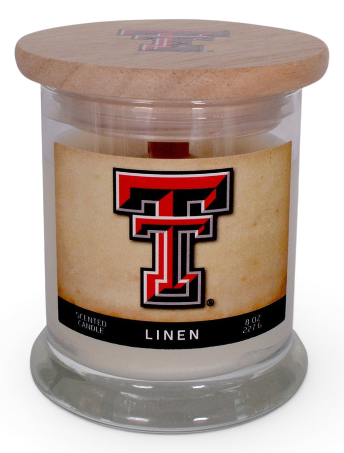 Texas Tech Red Raiders Texas Tech Linen Scented Candle – Front view