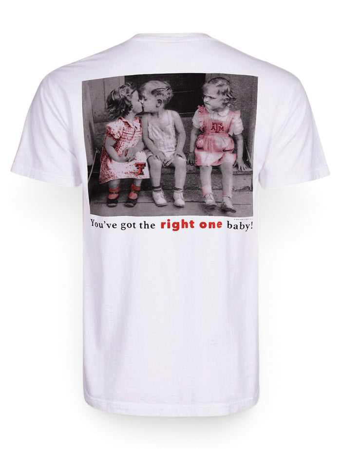 Texas Tech Red Raiders Texas Tech vs. A&M "You've Got the Right One Baby" T-Shirt – Front view