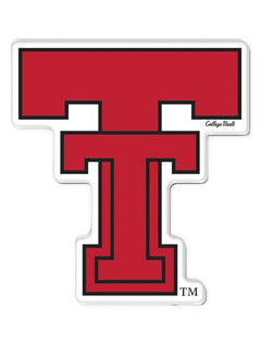 Texas Tech Red Raiders Throwback "Vault Double T" Magnet – Front view