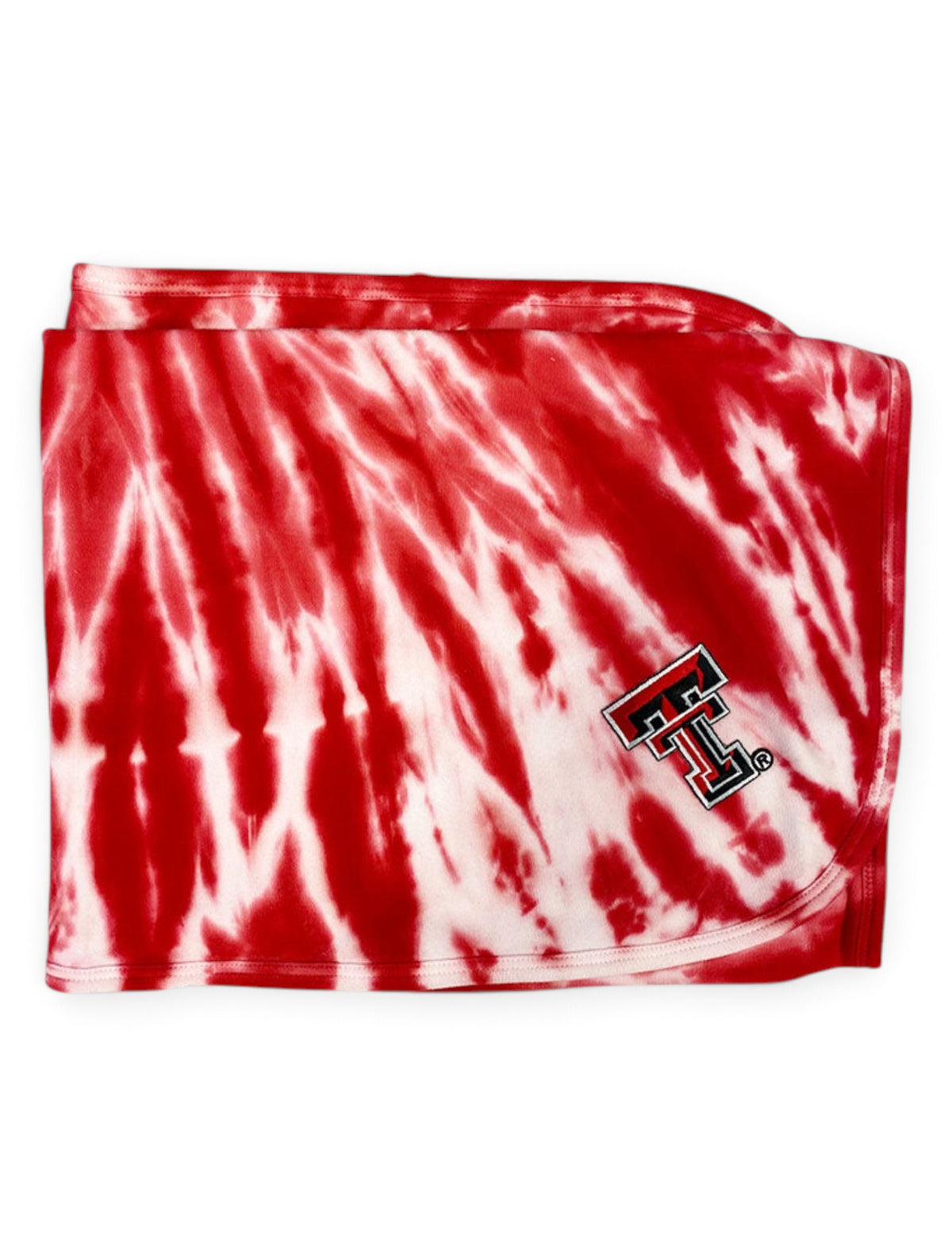 Texas Tech Red Raiders Tie Dye Baby Blanket – Front view