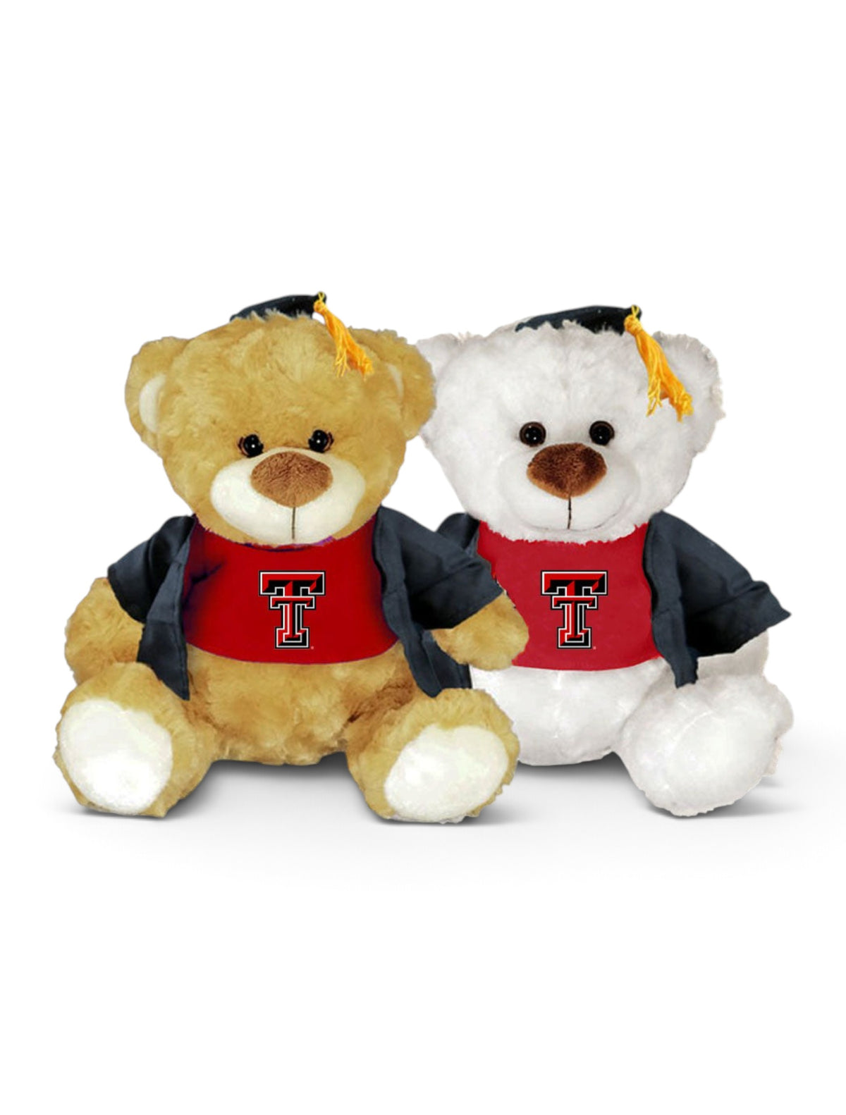 Texas Tech Red Raiders Traditional Graduation Bear with Cap and Tassle – Front view