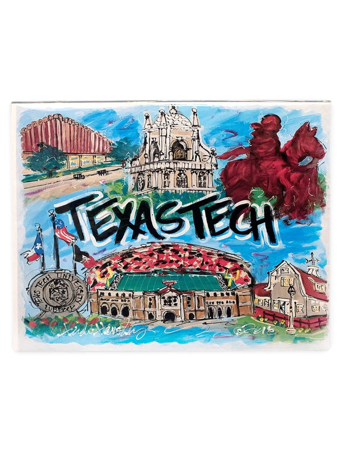 Texas Tech Red Raiders Traditions Collage 16x20 Print – Front view