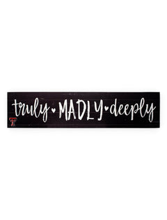 Texas Tech Red Raiders "Truly" with Double T Wall Decor – Front view