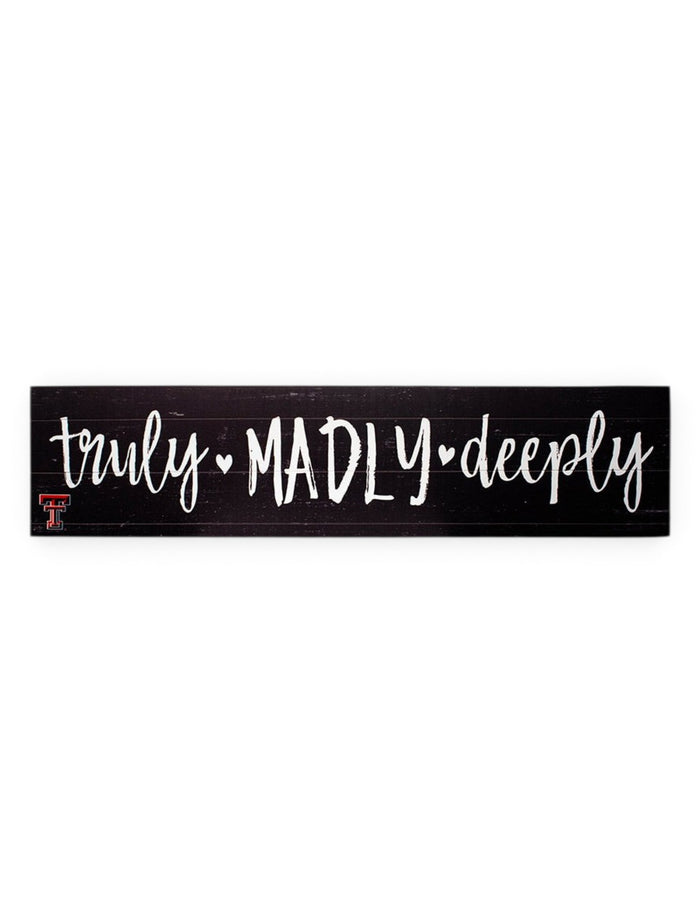 Texas Tech Red Raiders "Truly" with Double T Wall Decor – Front view