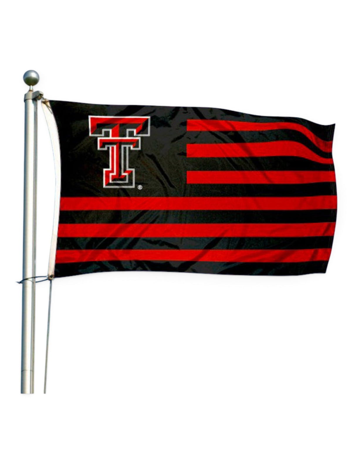 Texas Tech Red Raiders United States of TTU 3' x 5' Applique Flag – Detail