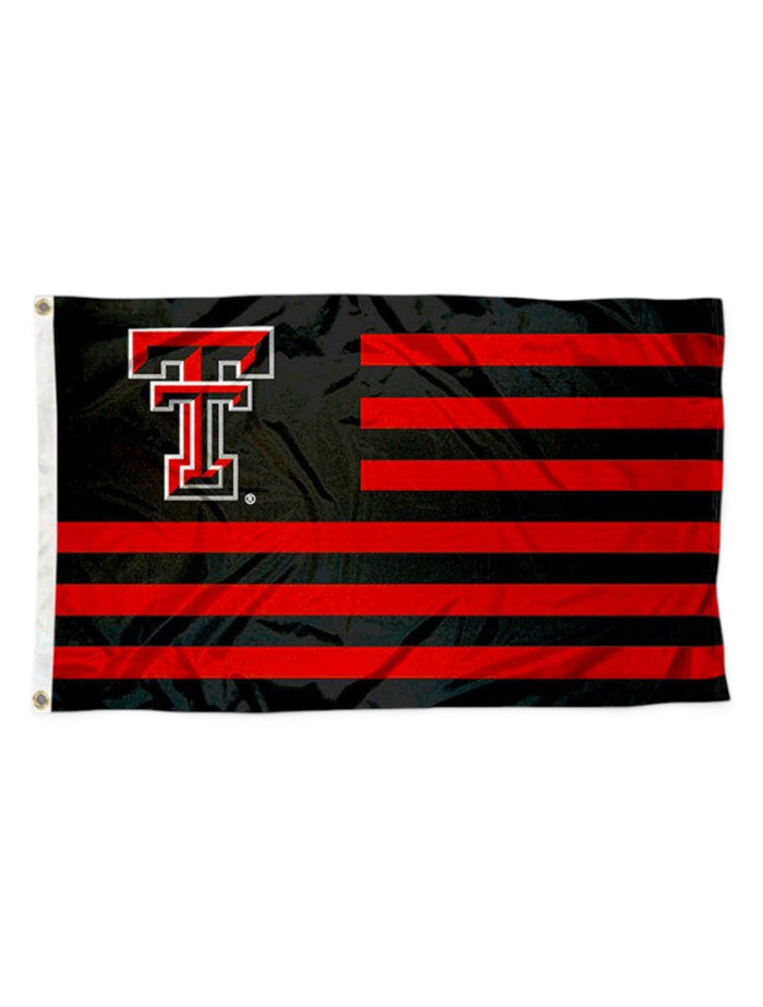 Texas Tech Red Raiders United States of TTU 3' x 5' Applique Flag – Front view