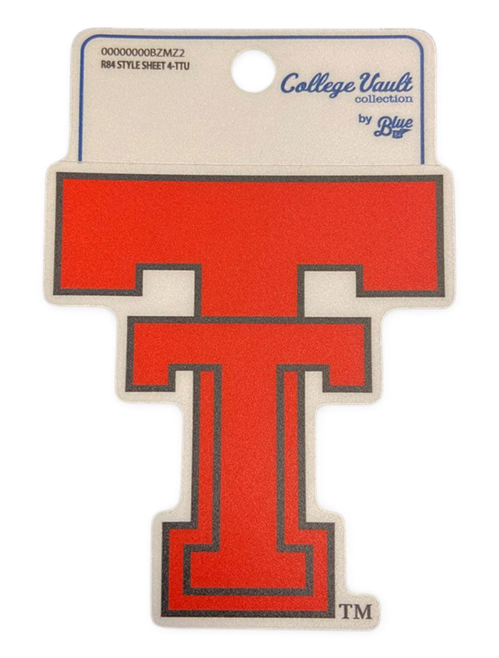 Texas Tech Red Raiders Vault Double T Decal – Front view