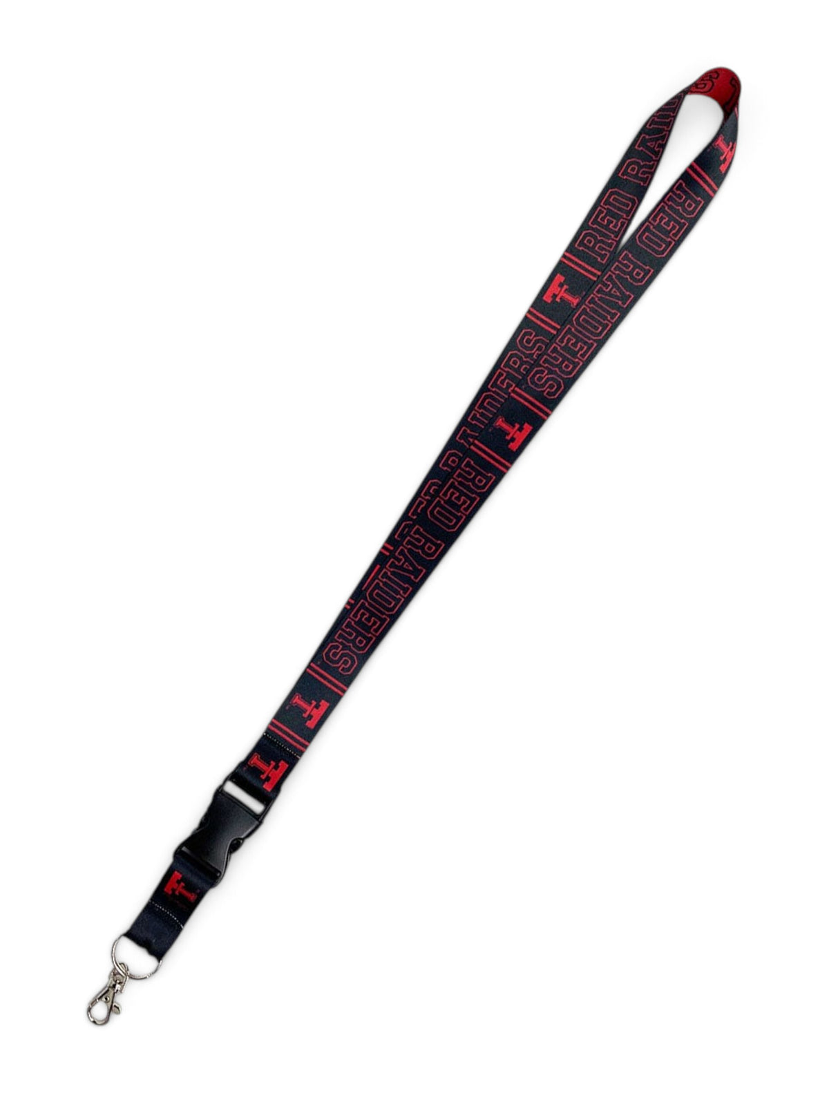 Texas Tech Red Raiders Vault Double T Double Sided Lanyard – Front view