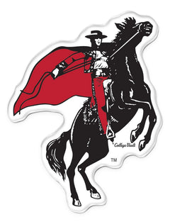 Texas Tech Red Raiders Vault "Rearing Rider" Acrylic Magnet – Front view