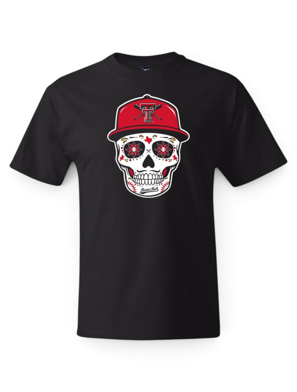Texas Tech Red Raiders "Vin Skully" Baseball YOUTH T-Shirt – Front view