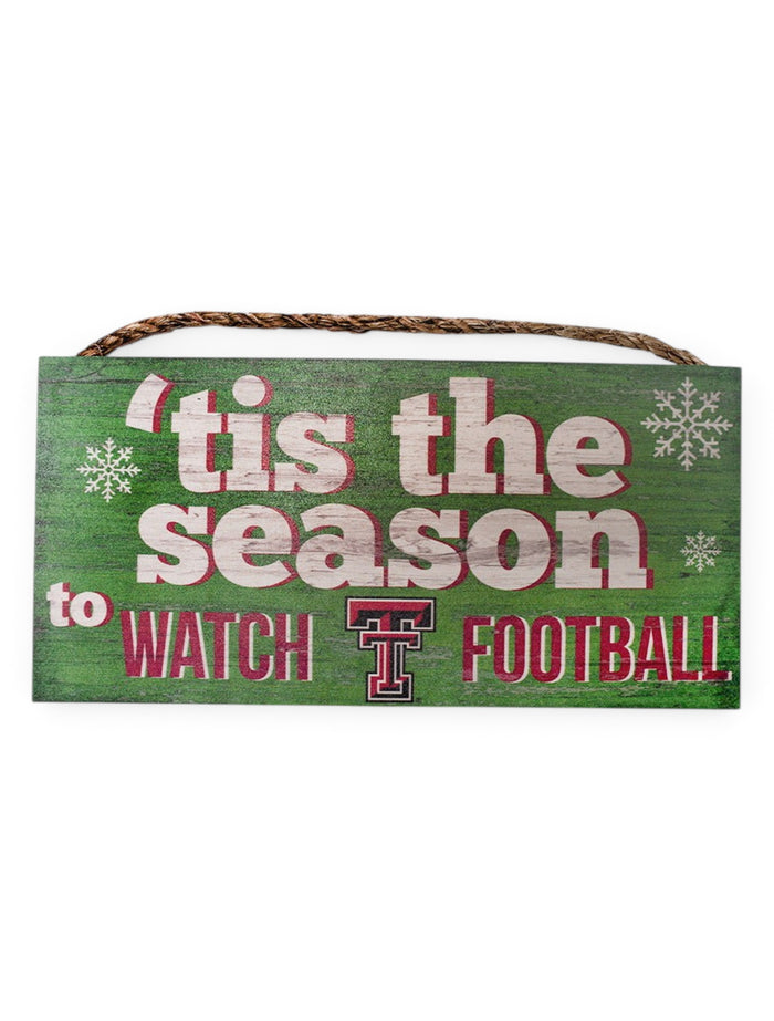 Texas Tech Red Raiders "Watch Football" Wall Decor – Front view