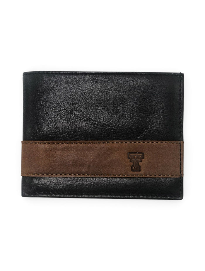Texas Tech Red Raiders Westbridge 2-Tone Wallet – Black front view